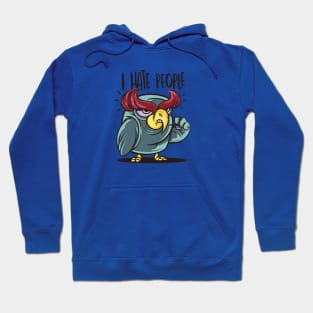 Owl who hates people Hoodie